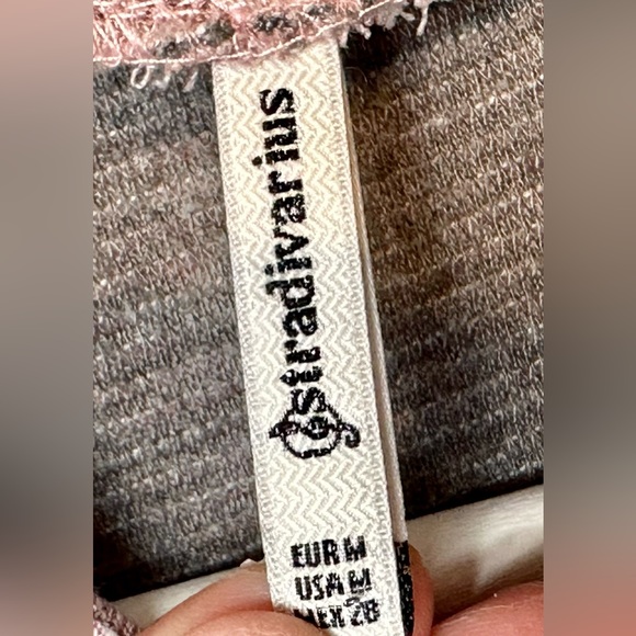 STRADIVARIUS crop shirt M ROSE PEACH - Picture 3 of 9